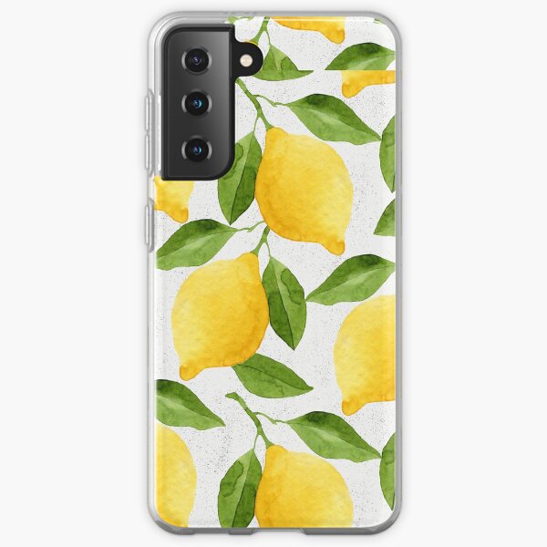 Watercolor Lemon Pattern Samsung Galaxy Soft Case