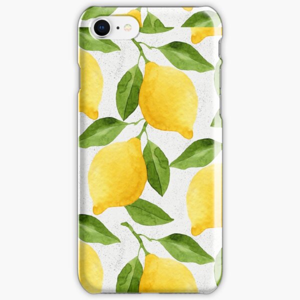 Watercolor Lemon Pattern iPhone Snap Case