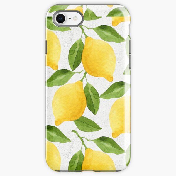 Watercolor Lemon Pattern iPhone Tough Case