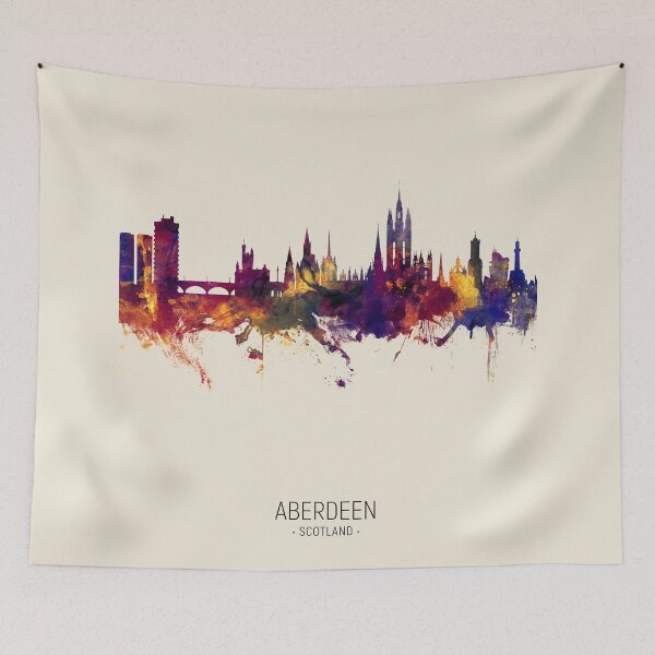 Artikelvorschau, Aberdeen Scotland Skyline entworfen und verkauft von ArtPrints.