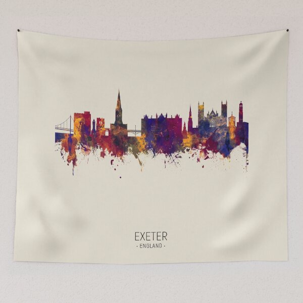 Item preview, Exeter England Skyline designed and sold by ArtPrints.