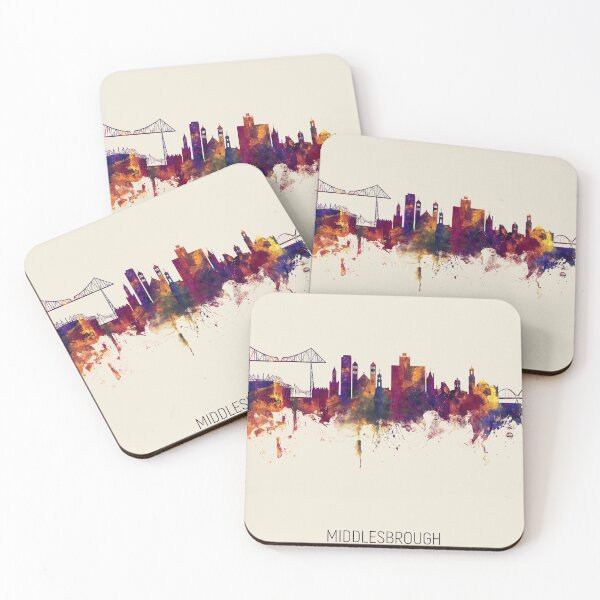 Item preview, Middlesbrough England Skyline designed and sold by ArtPrints.