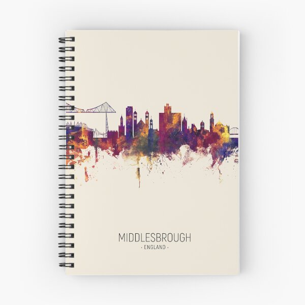 Item preview, Middlesbrough England Skyline designed and sold by ArtPrints.