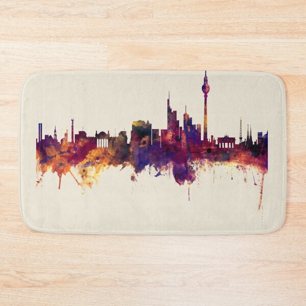 Artikelvorschau, Berlin Germany Skyline entworfen und verkauft von ArtPrints.