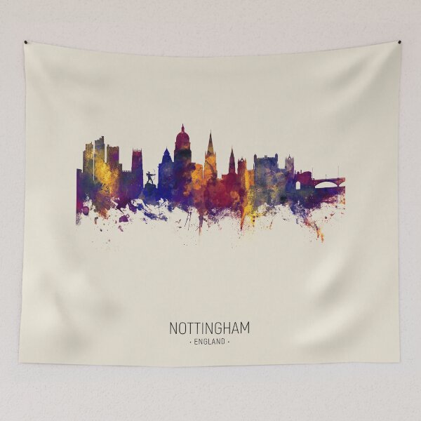 Item preview, Nottingham England Skyline designed and sold by ArtPrints.