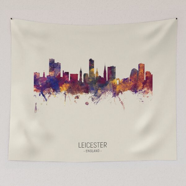 Item preview, Leicester England Skyline designed and sold by ArtPrints.