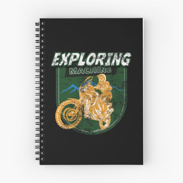 Item preview, Adventure Motorcycle Exploring Machine Sticker T-Shirt 01 designed and sold by OuterShellUK.