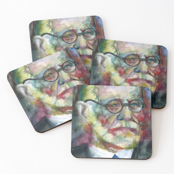Item preview, SIGMUND FREUD - watercolor portrait.17 designed and sold by lautir.