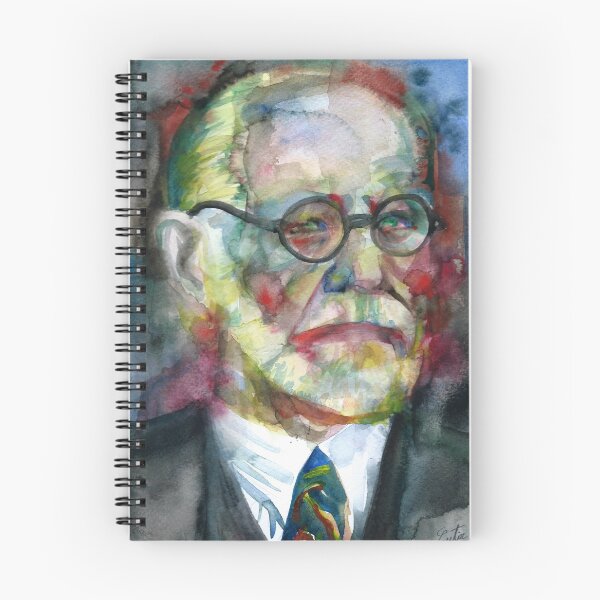 Item preview, SIGMUND FREUD - watercolor portrait.17 designed and sold by lautir.