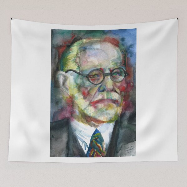 Item preview, SIGMUND FREUD - watercolor portrait.17 designed and sold by lautir.
