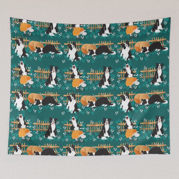 Item preview, Border Collie playing with sheep designed and sold by pakanta.