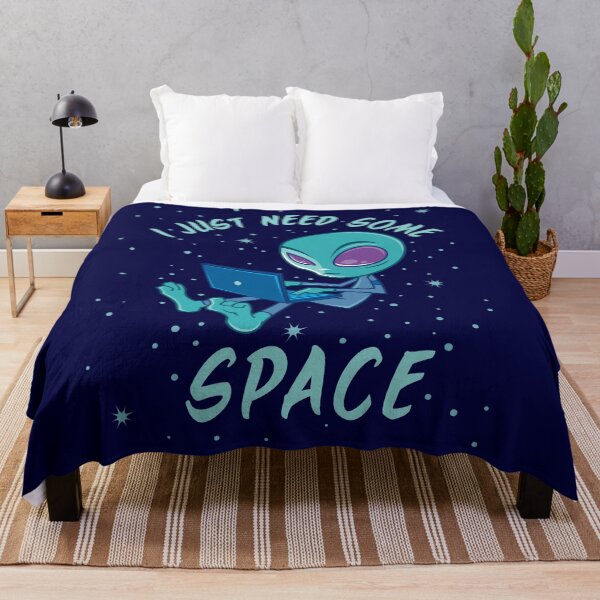 Item preview, I Just Need Some Space Alien with Laptop designed and sold by fizzgig.