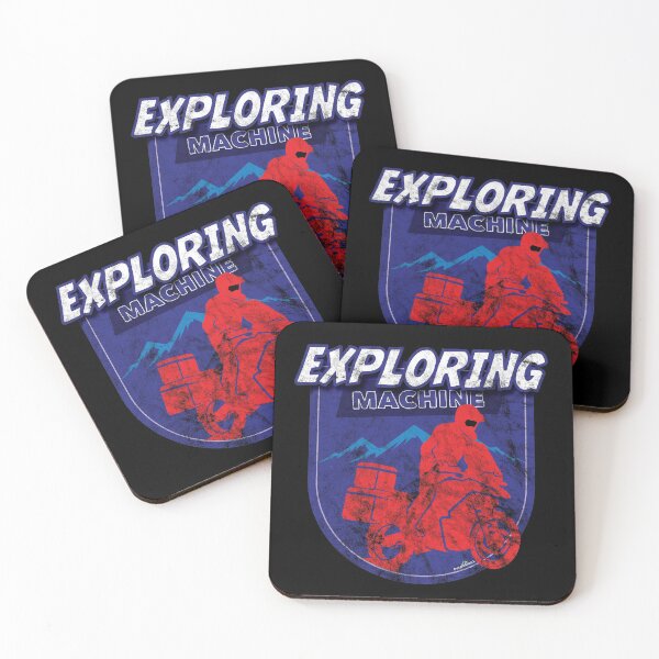 Item preview, Adventure Motorcycle Exploring Machine Sticker T-Shirt 02 designed and sold by OuterShellUK.