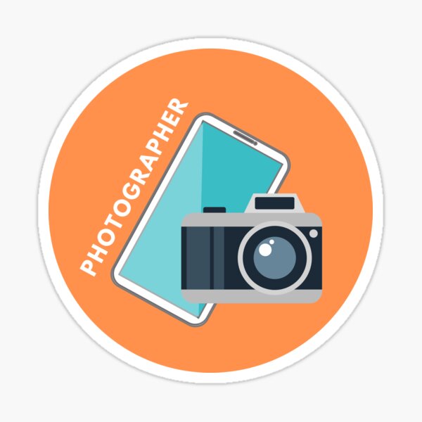 iPhone Photography Badge Sticker Sticker