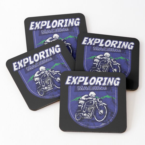 Item preview, Adventure Motorcycle Exploring Machine Sticker T-Shirt 04 designed and sold by OuterShellUK.