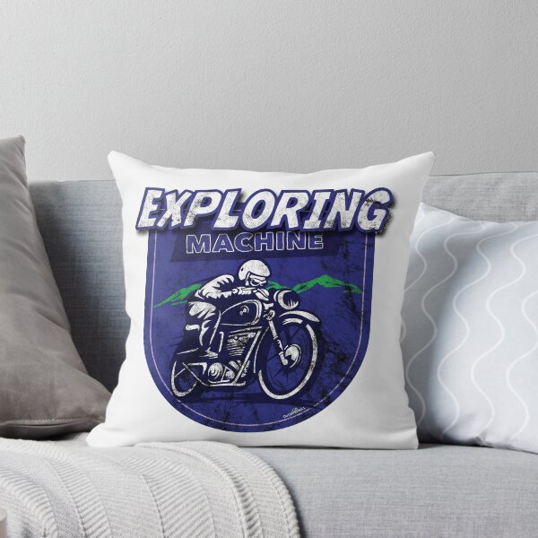 Item preview, Adventure Motorcycle Exploring Machine Sticker T-Shirt 04 designed and sold by OuterShellUK.