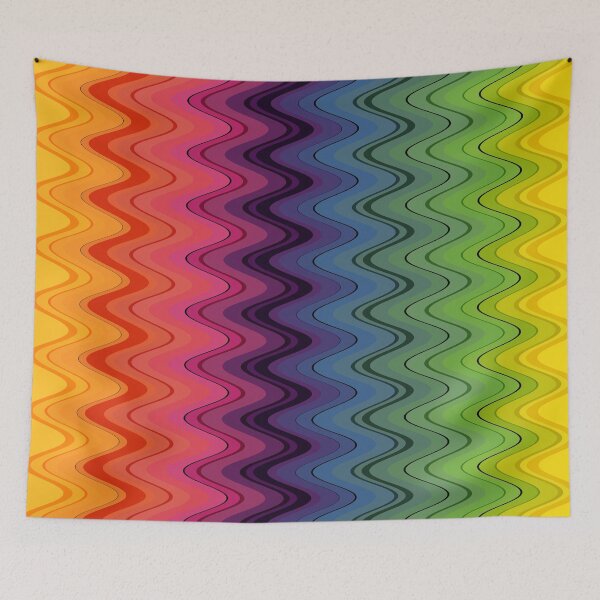 Item preview, Rainbow waves pattern vertical designed and sold by WesternExposure.