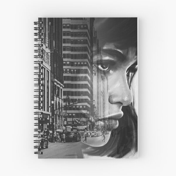 Item preview, BLACK DOUBLE EXPOSURE FEMALE PORTRAIT designed and sold by KachaniArt.