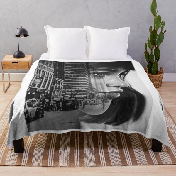 Item preview, BLACK DOUBLE EXPOSURE FEMALE PORTRAIT designed and sold by KachaniArt.