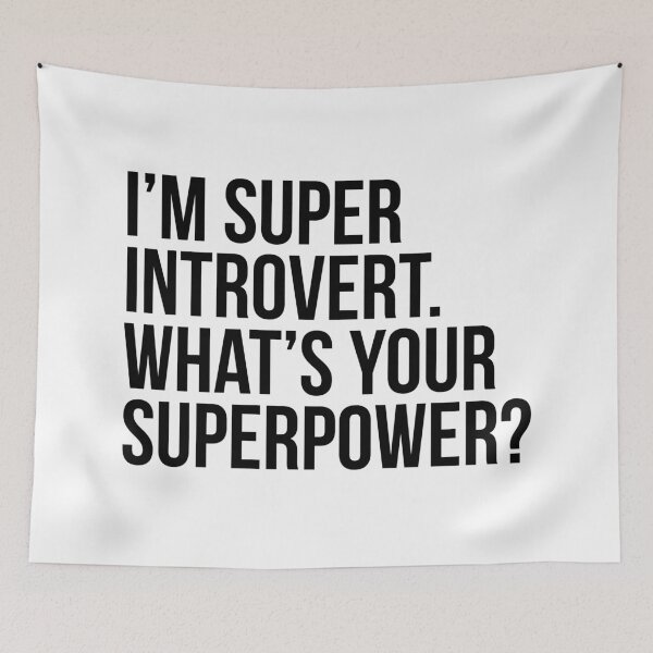 Item preview, Soy super introvertida. ¿Cuál es tu superpotencia? (En negro) designed and sold by xdangerline.