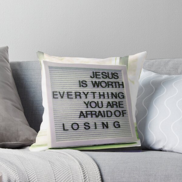 Item preview, Jesus is Worth Everything Christian Sign designed and sold by mwagie.