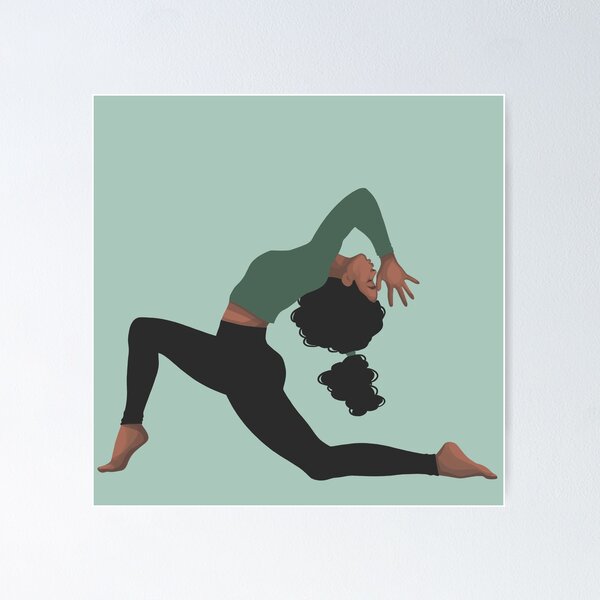 Pink Yoga Girl Asana - Good Vibes Spiritual Meditation Namaste -  Illustration by MadliArt | Art Board Print