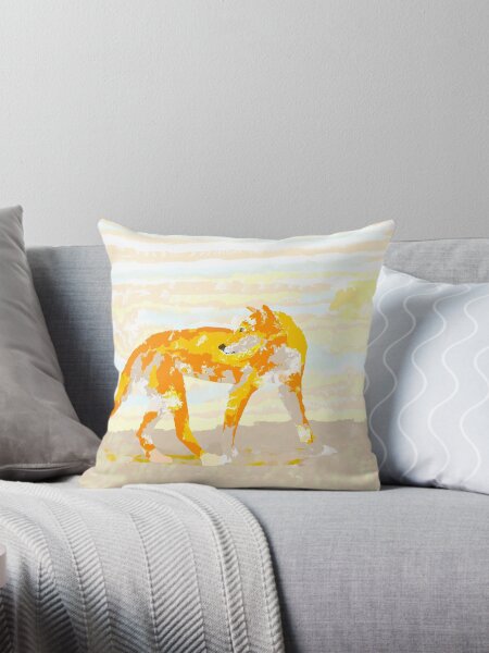 Dingo Walkabout Throw Pillow