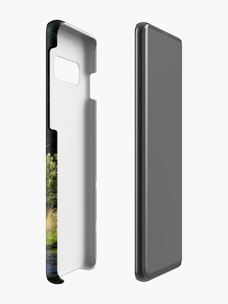 Alternate view of Small lush island in sunlight at lake shore Case & Skin for Samsung Galaxy