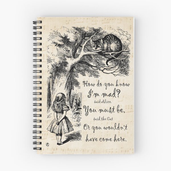 Item preview, Alice In Wonderland Quote - How Do You Know I'm Mad designed and sold by maryedenoa.