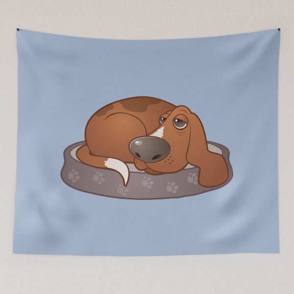 Item preview, Sleepy Hound Dog designed and sold by fizzgig.