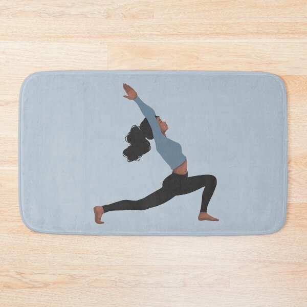 Item preview, Blue Yoga Girl Asana - Good Vibes Spiritual Meditation Namaste - Illustration by MadliArt designed and sold by MadliArt.