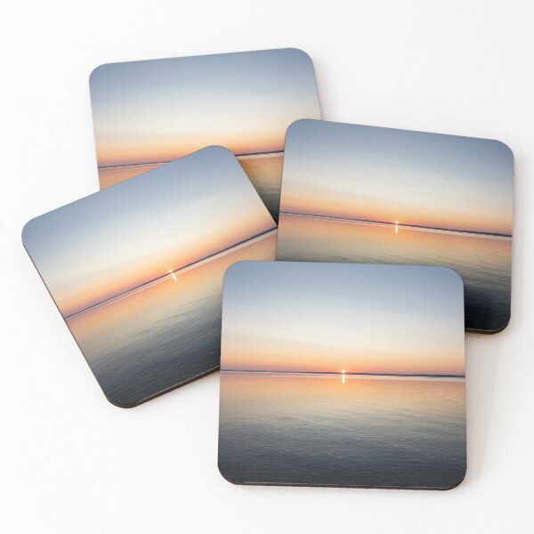 Item preview, Calm serene sunrise lake scenery designed and sold by Juhku.