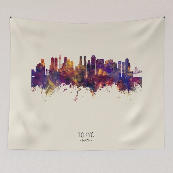 Artikelvorschau, Tokyo Japan Skyline entworfen und verkauft von ArtPrints.