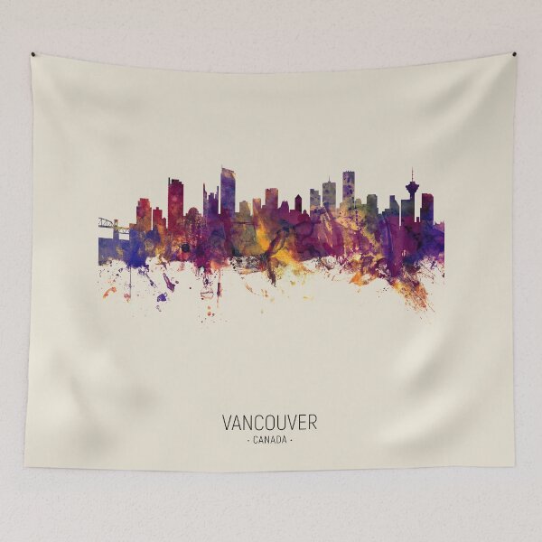 Artikelvorschau, Vancouver Canada Skyline entworfen und verkauft von ArtPrints.