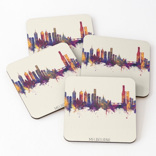 Item preview, Melbourne Australia Skyline designed and sold by ArtPrints.