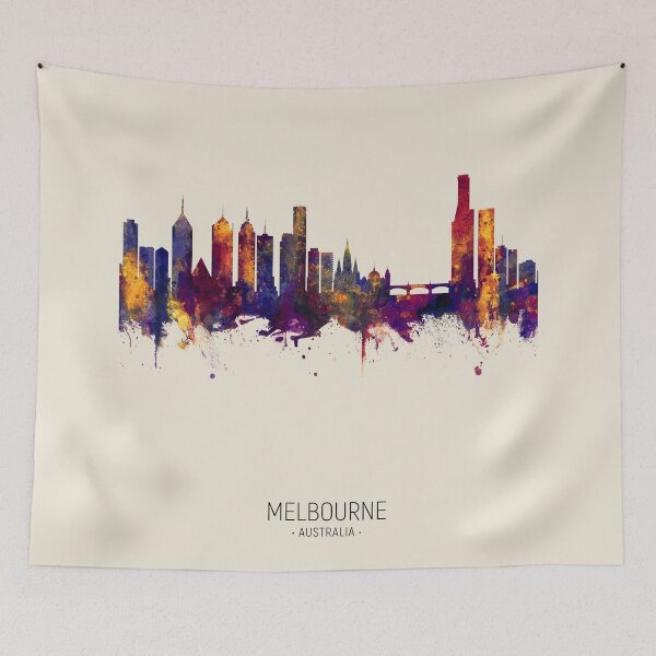 Item preview, Melbourne Australia Skyline designed and sold by ArtPrints.