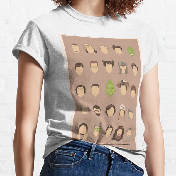 25 visages de Jim C. T-shirt classique