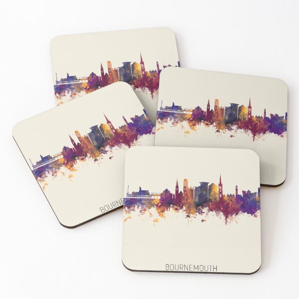 Item preview, Bournemouth England Skyline designed and sold by ArtPrints.