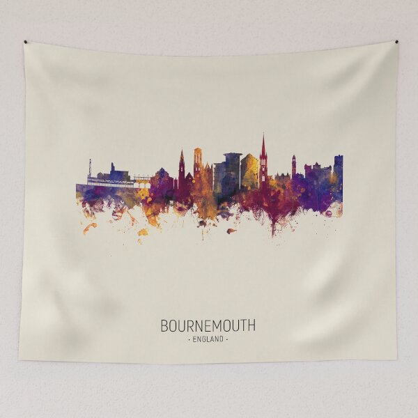 Item preview, Bournemouth England Skyline designed and sold by ArtPrints.