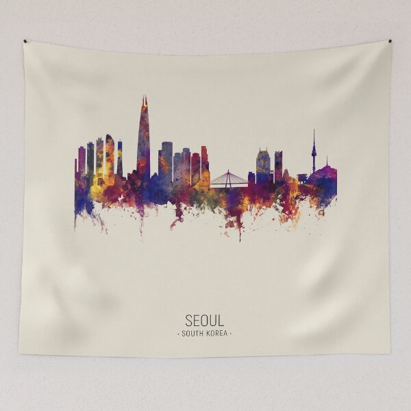 Item preview, Seoul Skyline South Korea designed and sold by ArtPrints.