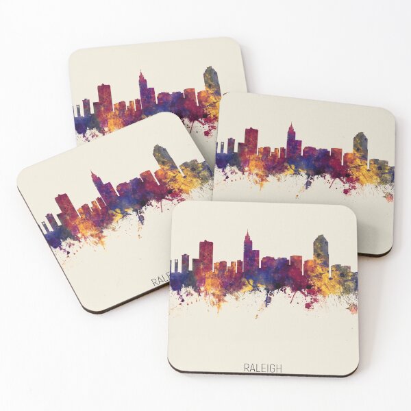 Item preview, Raleigh North Carolina Skyline designed and sold by ArtPrints.