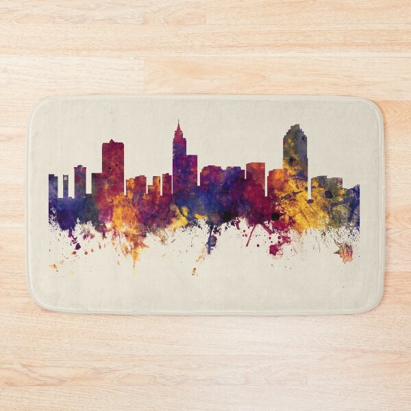 Item preview, Raleigh North Carolina Skyline designed and sold by ArtPrints.