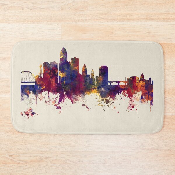 Item preview, Des Moines Iowa Skyline designed and sold by ArtPrints.