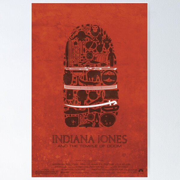 Item preview, Temple of Doom fan poster designed and sold by Maxime Pécourt.