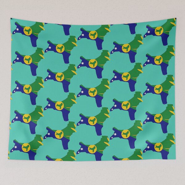 Item preview, Christmas Island Map With Flag designed and sold by Havocgirl.