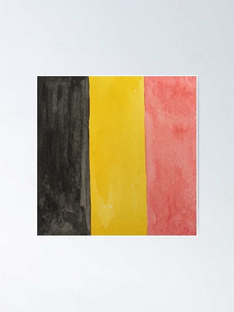 belgium-national-flag-belgiantricolore-black-yellow-and-red-poster