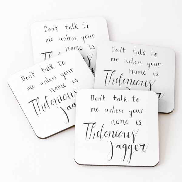 Item preview, "Don't talk to me unless your name is Thelonious Jagger" designed and sold by Mada S..