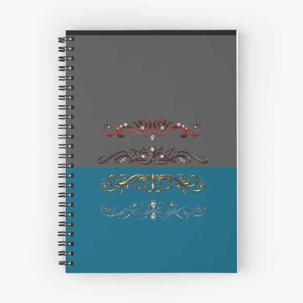 Item preview, Formal Gray Blue Scrolls Emblem designed and sold by PageDesigns.