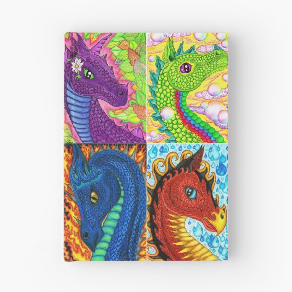 Item preview, 4 Elemental Dragons designed and sold by Melanie Jeyakkumar.