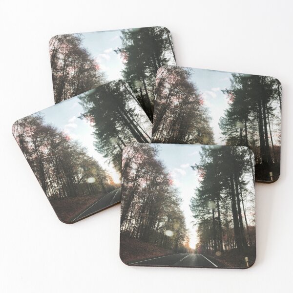 Item preview, Forest road autumn photography designed and sold by H1GA.